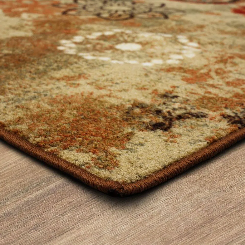 alexa_medallion_brown__ft_2.webp Alexa Medallion Brown 7 Ft. 6 In. X 10 Ft. Indoor/Outdoor Area Rug By Mohawk Home | * Shop