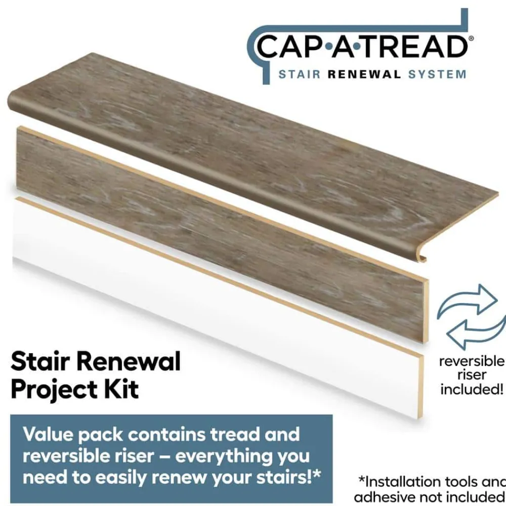 arnica_lake_oak__in_t_x___2.webp Arnica Lake Oak 1-11/16 In. T X 12-1/8 In. W X 47 In. L For Stairs 1 In. T Stair Tread And Reversible Riser Kit By Cap A Tread | * Best Sale