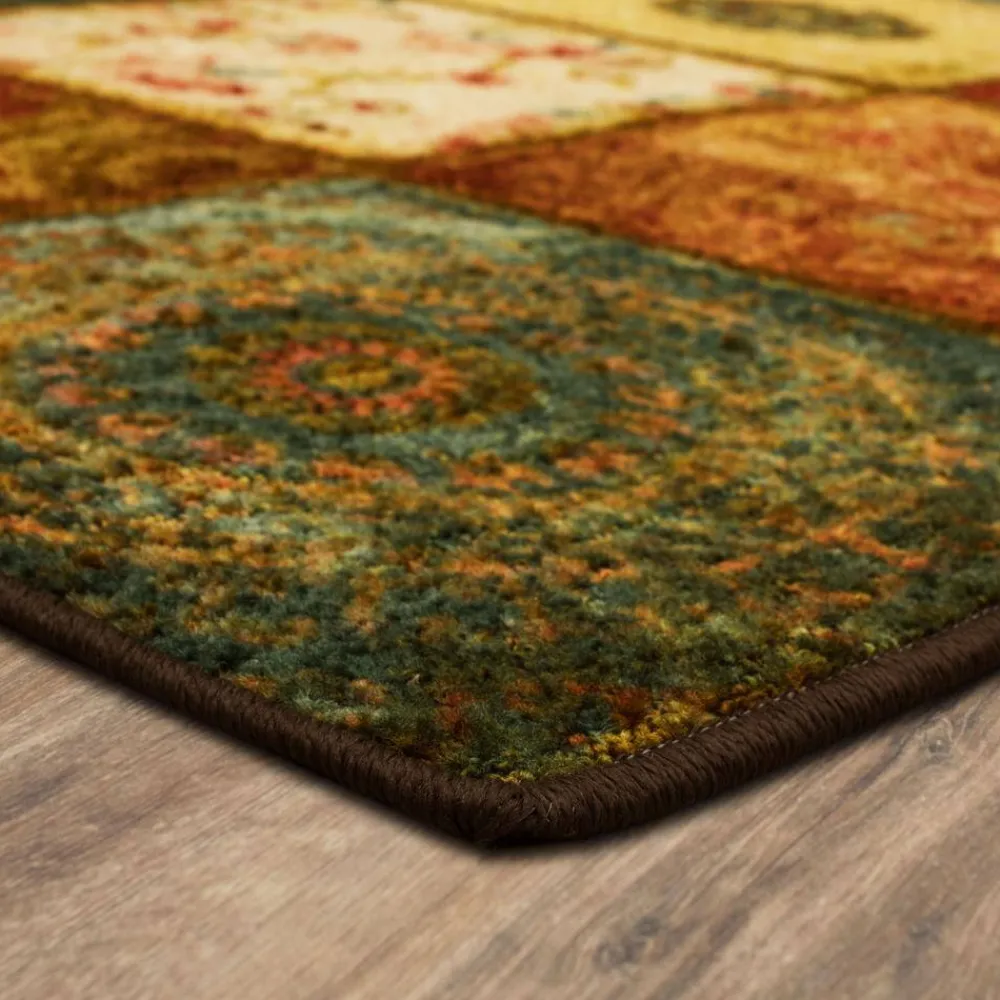 artifact_panel_multi__ft__2.webp Artifact Panel Multi 3 Ft. X 4 Ft. Machine Washable Patchwork Area Rug By Mohawk Home | * Flash Sale