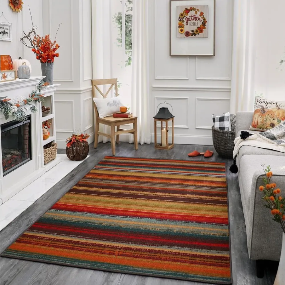avenue_stripe_multi__ft_x_1.webp Avenue Stripe Multi 5 Ft. X 8 Ft. Indoor/Outdoor Area Rug By Mohawk Home | * Discount