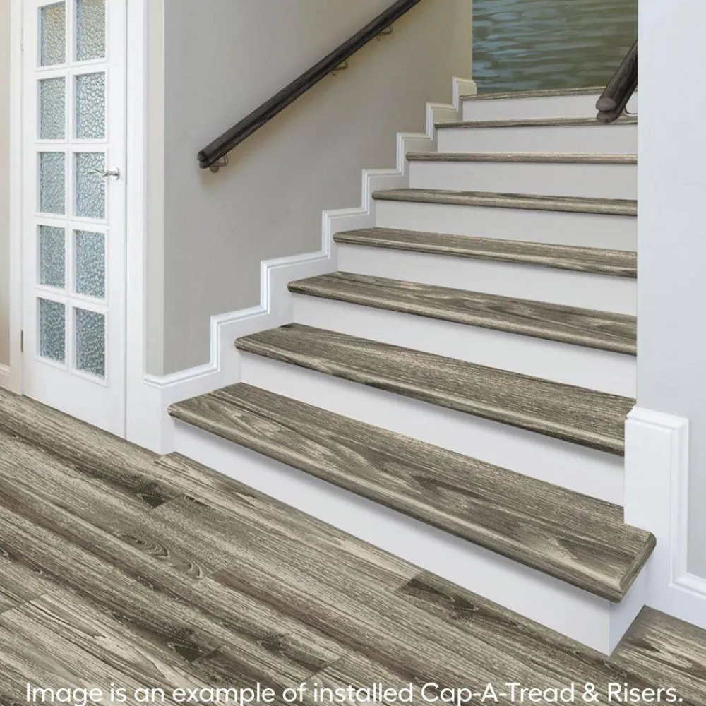 banff_gray_hickory_stair__2.webp Banff Gray Hickory Stair Tread And Reversible Riser Kit 47 In. L X 12-1/8 In. W X 1-11/16 In. T For Stairs 1 In. T By Cap A Tread | * Flash Sale
