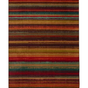 Boho Stripe Multi 6 Ft. X 9 Ft. Striped Area Rug By Mohawk Home | * Discount