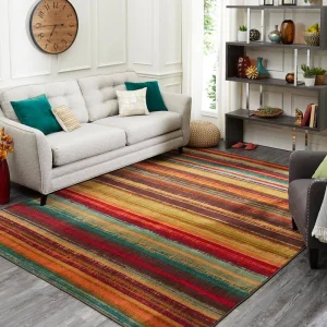 Boho Stripe Multi 6 Ft. X 9 Ft. Striped Area Rug By Mohawk Home | * Discount