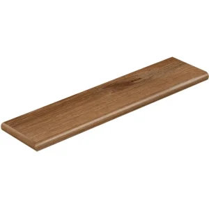 Burnt Oak/Auburn Wood 47 In. Length X 12-1/8 In. W X 1-11/16 In. T Vinyl Overlay Left Return For Stairs 1 In. T By Cap A Tread | * Best Sale