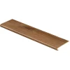 Burnt Oak/Auburn Wood 47 In. Length X 12-1/8 In. W X 1-11/16 In. T Vinyl Overlay To Cover Stairs 1 In. T By Cap A Tread | * Cheap