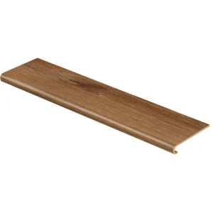 Burnt Oak/Auburn Wood 47 In. Length X 12-1/8 In. W X 1-11/16 In. T Vinyl Overlay To Cover Stairs 1 In. T By Cap A Tread | * Cheap