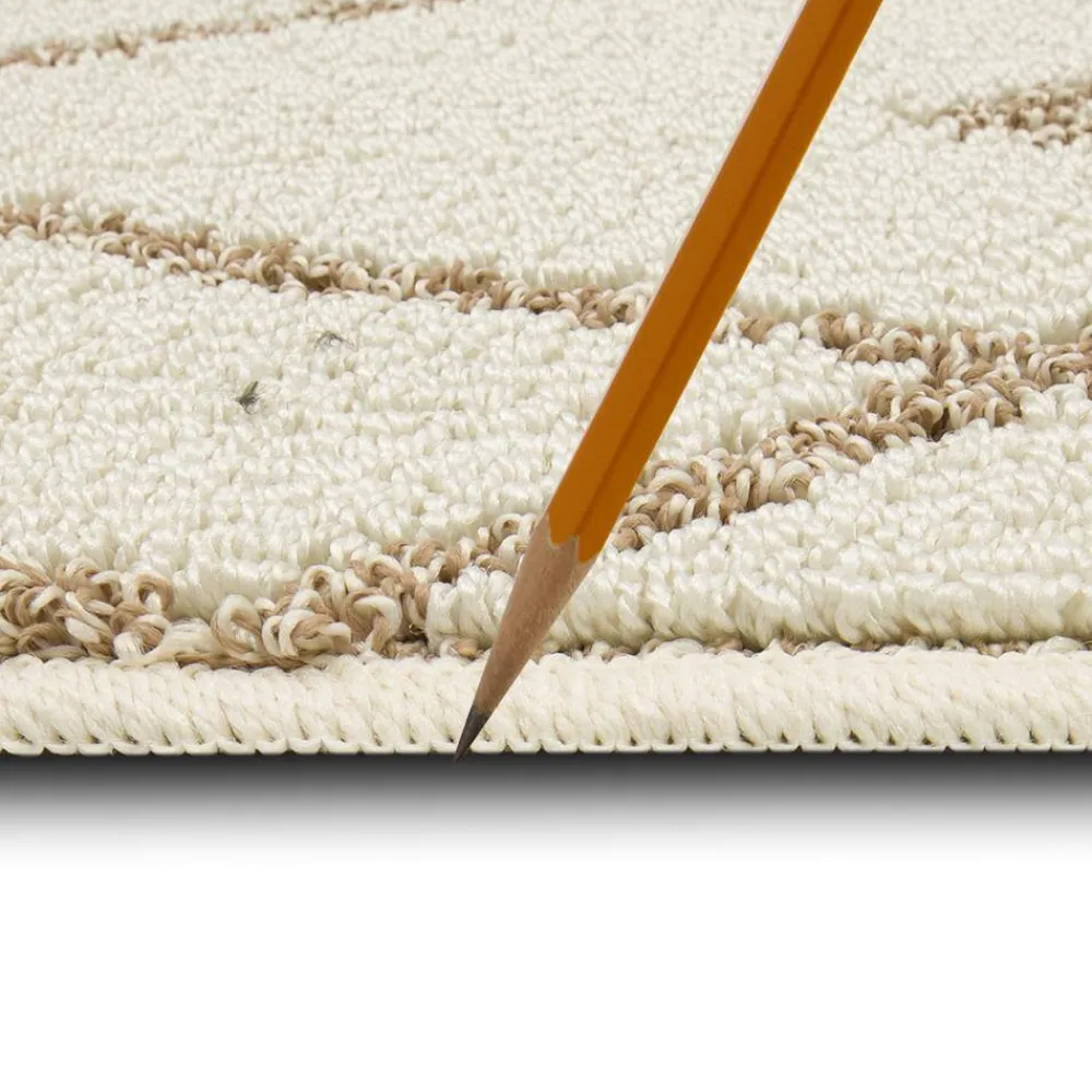 cassius_wheatcream__ft__i_2.webp Cassius Wheat/Cream 2 Ft. 6 In. X 3 Ft. 9 In. Geometric Machine Washable Area Rug By Mohawk Home | * Online