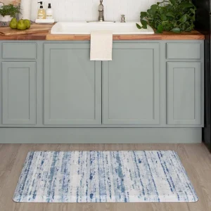 Cerulean Blue 20 In. X 42 In. Kitchen Mat By Mohawk Home | * Store