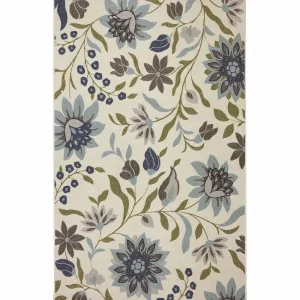 Clarita Blue 5 Ft. X 8 Ft. Floral Area Rug By Mohawk Home | * New