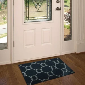 Coastal Rope Lattice Navy 1 Ft. 8 In. X 2 Ft. 10 In. Machine Washable Area Rug By Mohawk Home | * Cheap