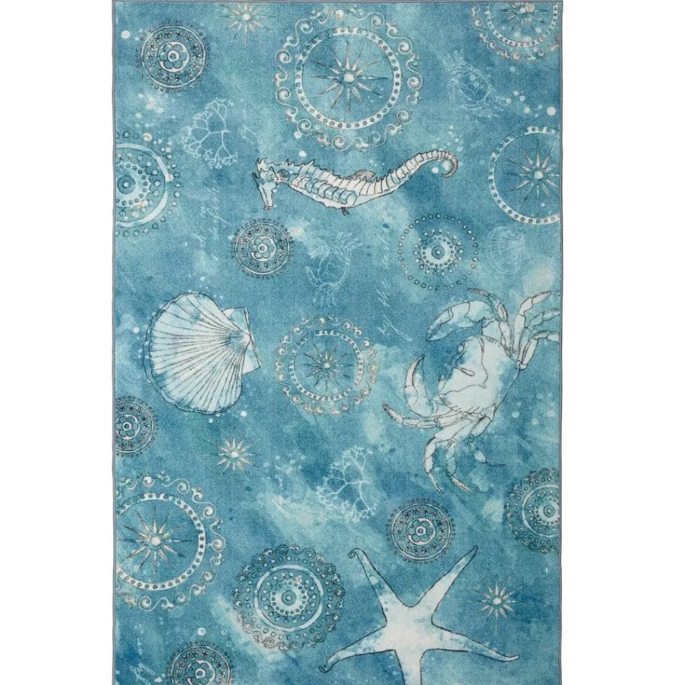 coastal_splash_aqua__ft_x_0.webp Coastal Splash Aqua 5 Ft. X 8 Ft. Area Rug By Mohawk Home | * Store