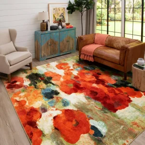 Colorful Garden Multi 10 Ft. X 10 Ft. Floral Square Area Rug By Mohawk Home | * Best