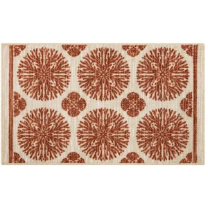 Coral Medallion Spice 1 Ft. 8 In. X 2 Ft. 10 In. Medallion Machine Washable Area Rug By Mohawk Home | * Store