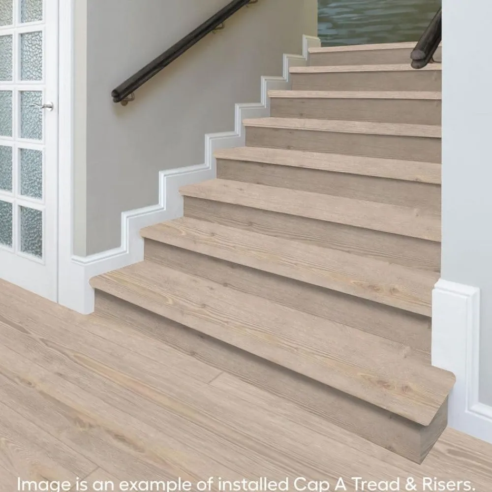 cradle_rockgraceland_oak__3.webp Cradle Rock/Graceland Oak Stair Tread & Reversible Riser Kit 47 In. L X 12-1/8 In. W X 1-11/16 In. T To Cover Stairs 1″ By Cap A Tread | * Shop