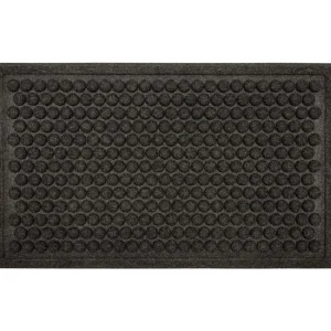 Dots Charcoal 18 In. X 30 In. Impressions Door Mat By Mohawk Home | * Best
