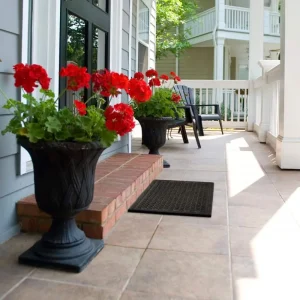 Dots Charcoal 18 In. X 30 In. Impressions Door Mat By Mohawk Home | * Best