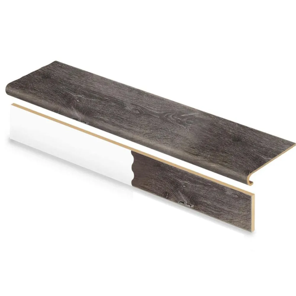 dowden_gray_oak_stair_tre_0.webp Dowden Gray Oak Stair Tread & Reversible Riser Kit 47 In. L X 12-1/8 In. W X 1-11/16 In. T To Cover Stairs 1 In. By Cap A Tread | * Best