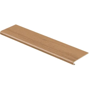 Essential Oak 94 In. L X 12-1/8 In. W X 1-11/16 In. T Vinyl Overlay To Cover Stairs 1 In. Thick By Cap A Tread | * Discount