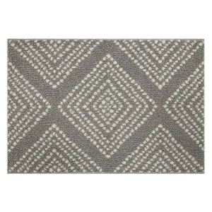 Fairholm Fog/Vaporous Gray 2 Ft. 6 In. X 3 Ft. 9 In. Geometric Machine Washable Area Rug By Mohawk Home | * Best