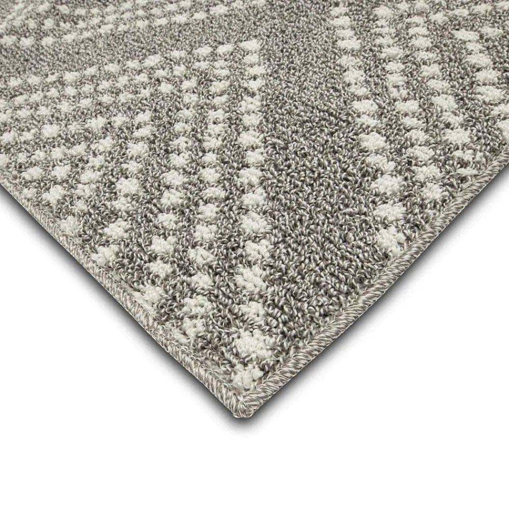 fairholm_fogvaporous_gray_4.webp Fairholm Fog/Vaporous Gray 2 Ft. 6 In. X 3 Ft. 9 In. Geometric Machine Washable Area Rug By Mohawk Home | * Best