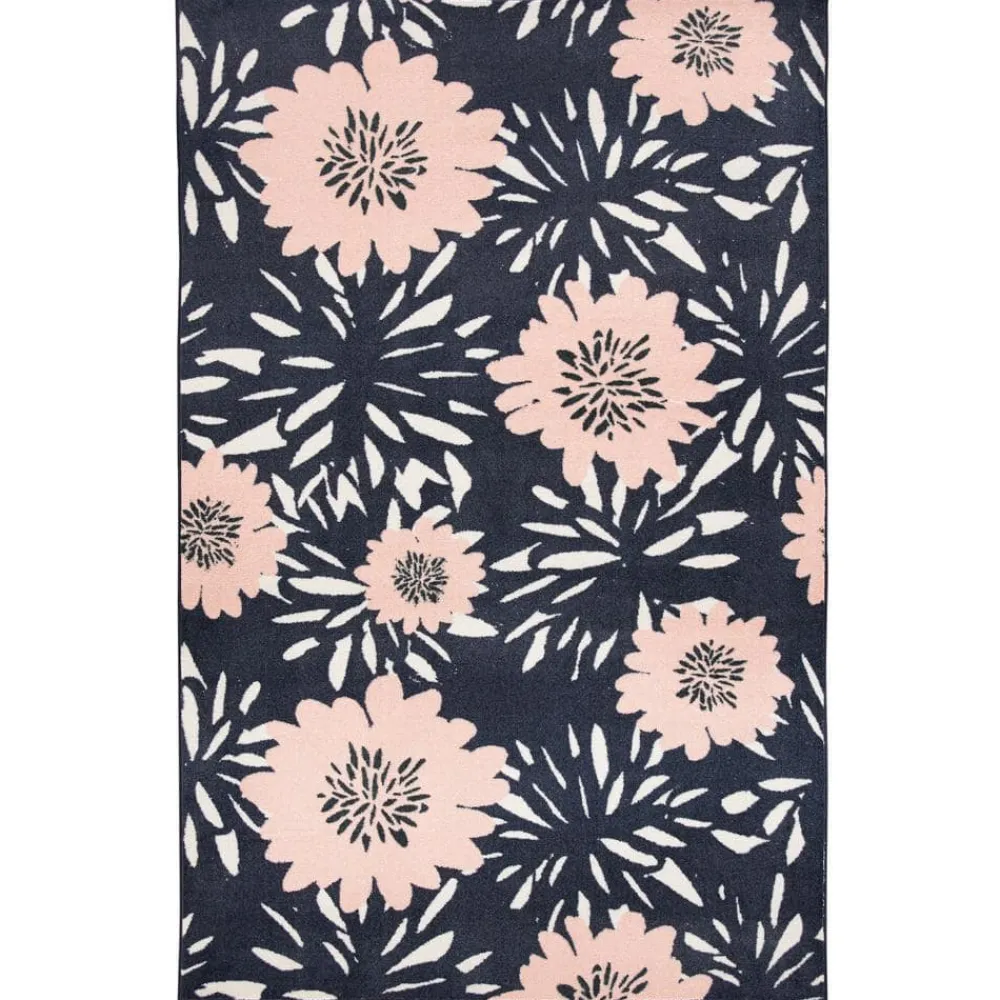 flower_burst_navy__ft_x___0.webp Flower Burst Navy 5 Ft. X 8 Ft. Floral Area Rug By Mohawk Home | * Store