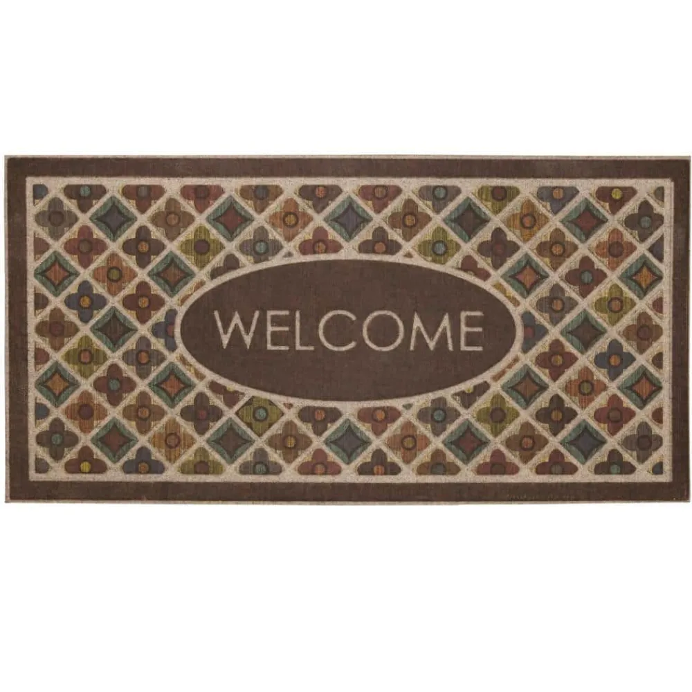 flowery_tiles__in_x__in_o_0.webp Flowery Tiles 24 In. X 48 In. Ornamental Entry Mat By Mohawk Home | * Cheap