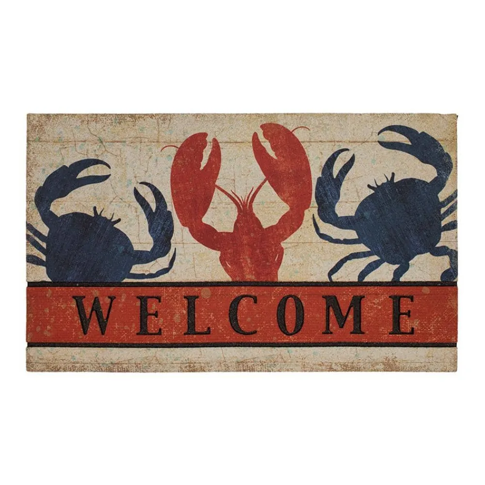 fresh_nautical_welcome__i_0.webp Fresh Nautical Welcome 18 In. X 30 In. Recycled Rubber Door Mat By Mohawk Home | * Best Sale