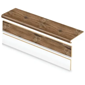 Heirloom Pine Stair Tread And Reversible Riser Kit 47 In. L X 12-1/8 In. W X 1-11/16 In. T For Stairs 1 In. Thick By Cap A Tread | * New
