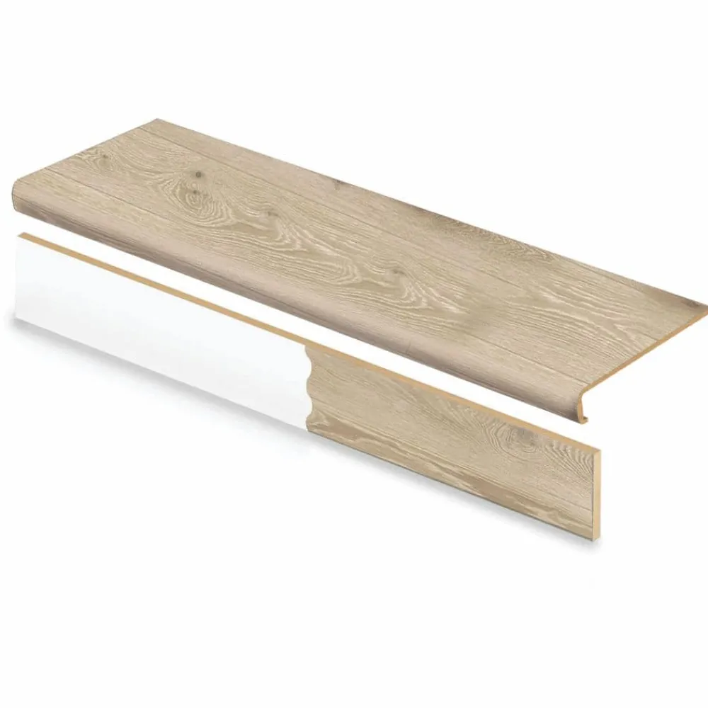 larkmead_oak_stair_tread__0-1.webp Larkmead Oak Stair Tread & Reversible Riser Kit 47 In. L X 12-1/8 In. W X 2-3/16 In. T For Stairs 1-1/8″ To 1-3/4″ T By Cap A Tread | * Fashion