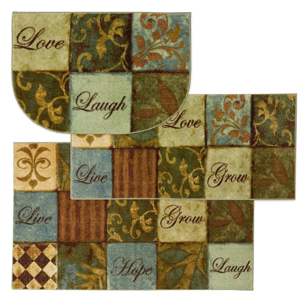les_fleurs_la_terre_multi_0.webp Les Fleurs La Terre Multi 3 Ft. X 4 Ft. 3-Piece Indoor Rug Set By Mohawk Home | * Discount
