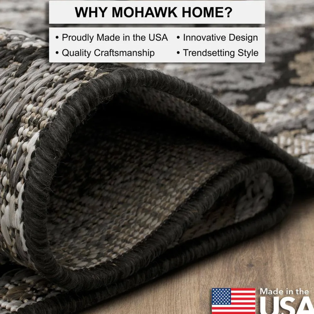 marbella_dark_grey__ft__i_6.webp Marbella Dark Grey 5 Ft. 3 In. X 7 Ft. 6 In. Ikat Indoor/Outdoor Area Rug By Mohawk Home | * Sale
