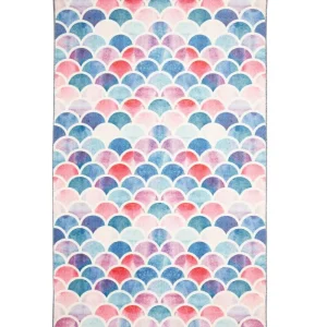 Mermaid Scales Pink 5 Ft. X 8 Ft. Whimsical Area Rug By Mohawk Home | * Sale