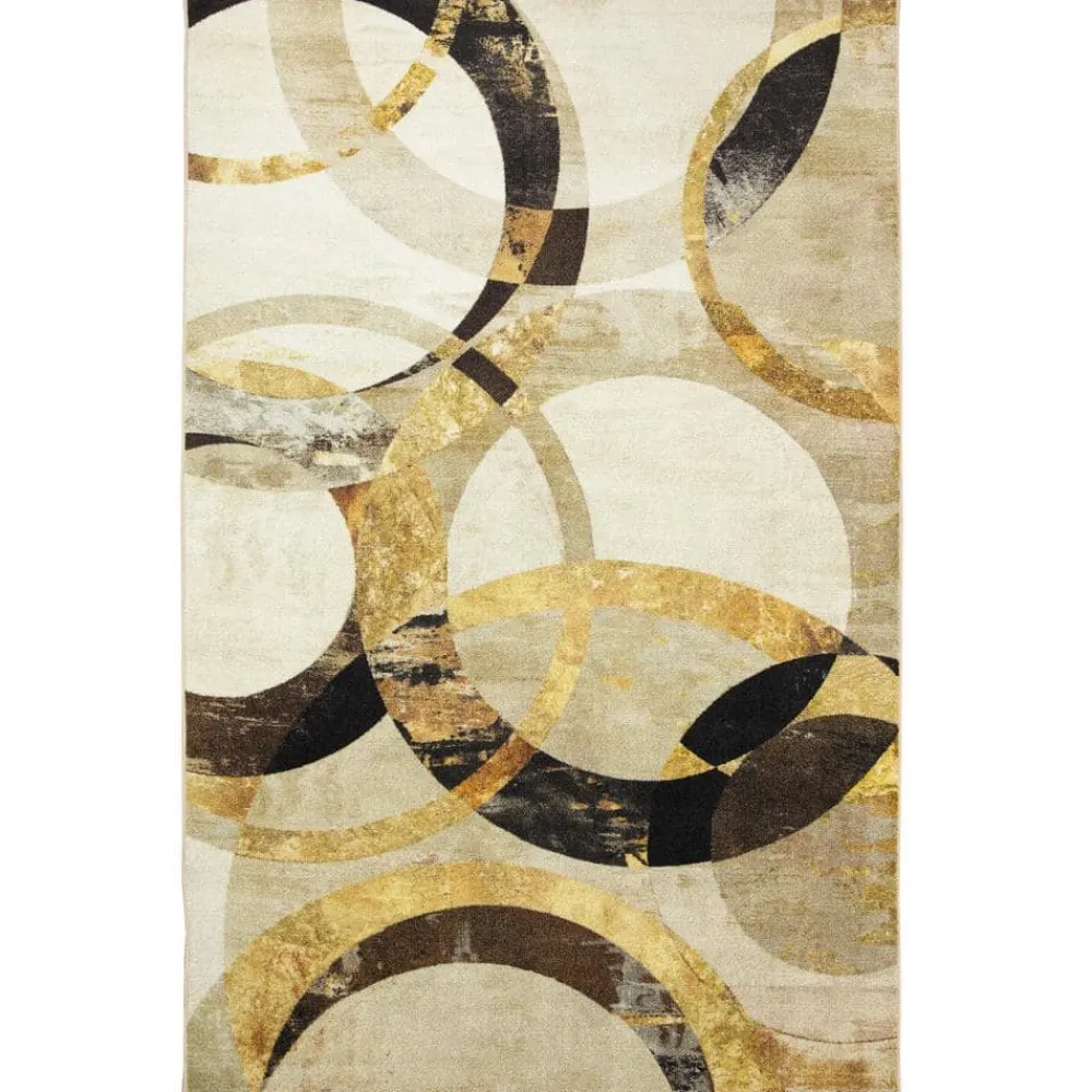 mirrored_rings_gold__ft_x_0.webp Mirrored Rings Gold 8 Ft. X 10 Ft. Geometric Area Rug By Mohawk Home | * New