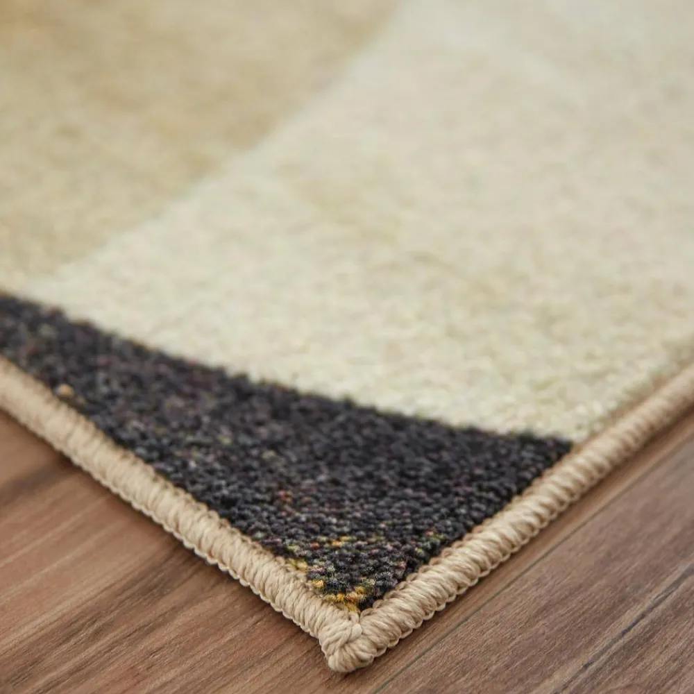 mirrored_rings_gold__ft_x_6.webp Mirrored Rings Gold 8 Ft. X 10 Ft. Geometric Area Rug By Mohawk Home | * New