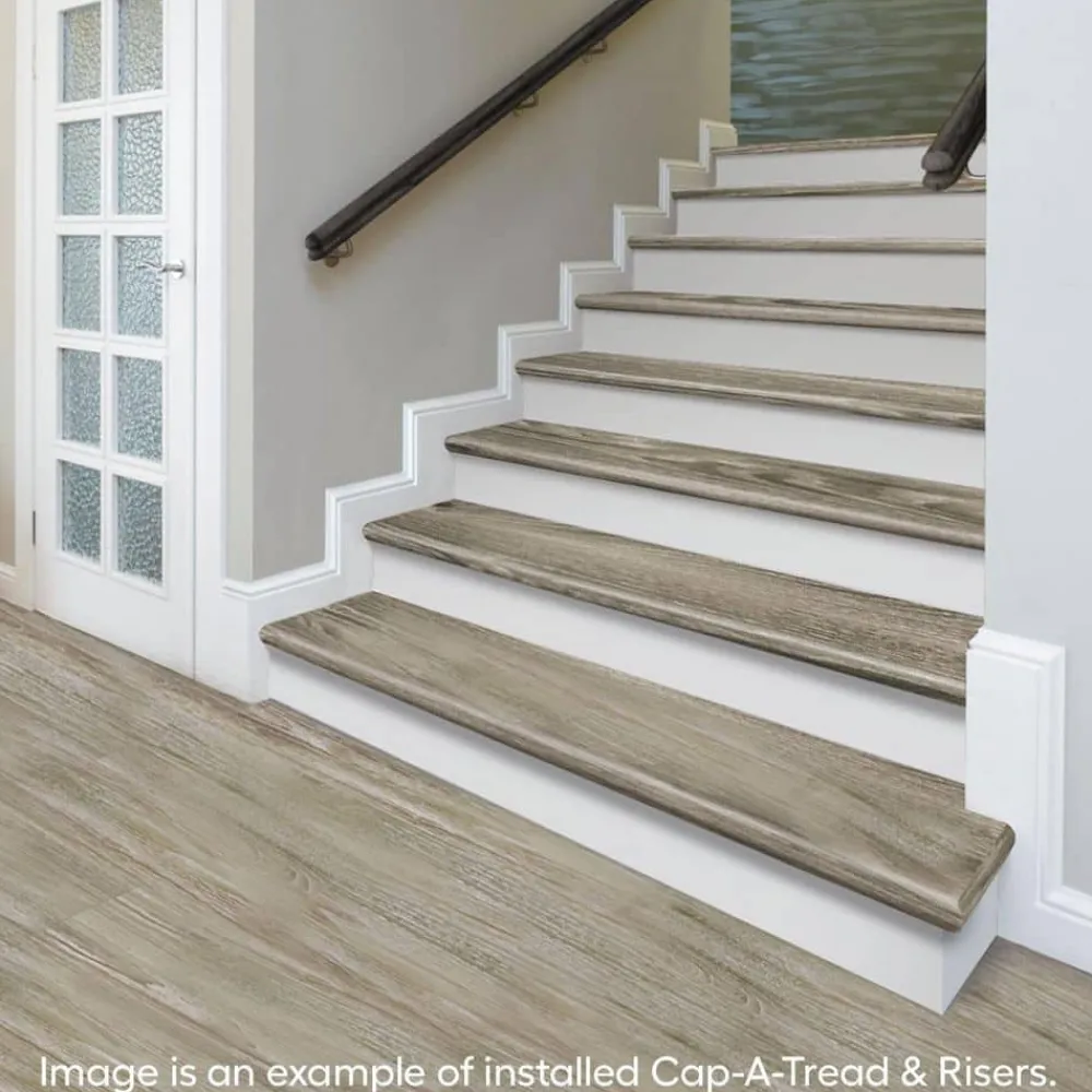 moonstone_stair_tread_and_2.webp Moonstone Stair Tread And Reversible Riser Kit 47 In. L X 12-1/8 In. W X 2-3/16 In. T By Cap A Tread | * Sale