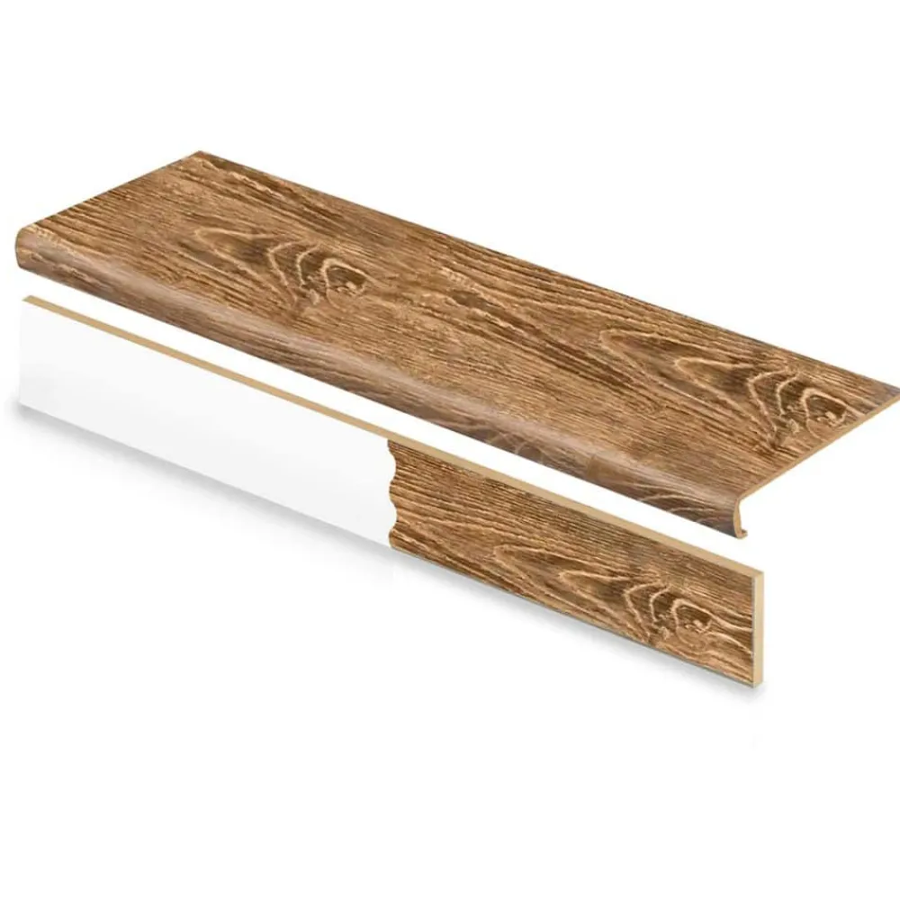 moose_lake_chestnut_stair_0.webp Moose Lake Chestnut Stair Tread And Reversible Riser Kit 47 In. L X 12-1/8 In. W X 2-3/16 In. T By Cap A Tread | * Store