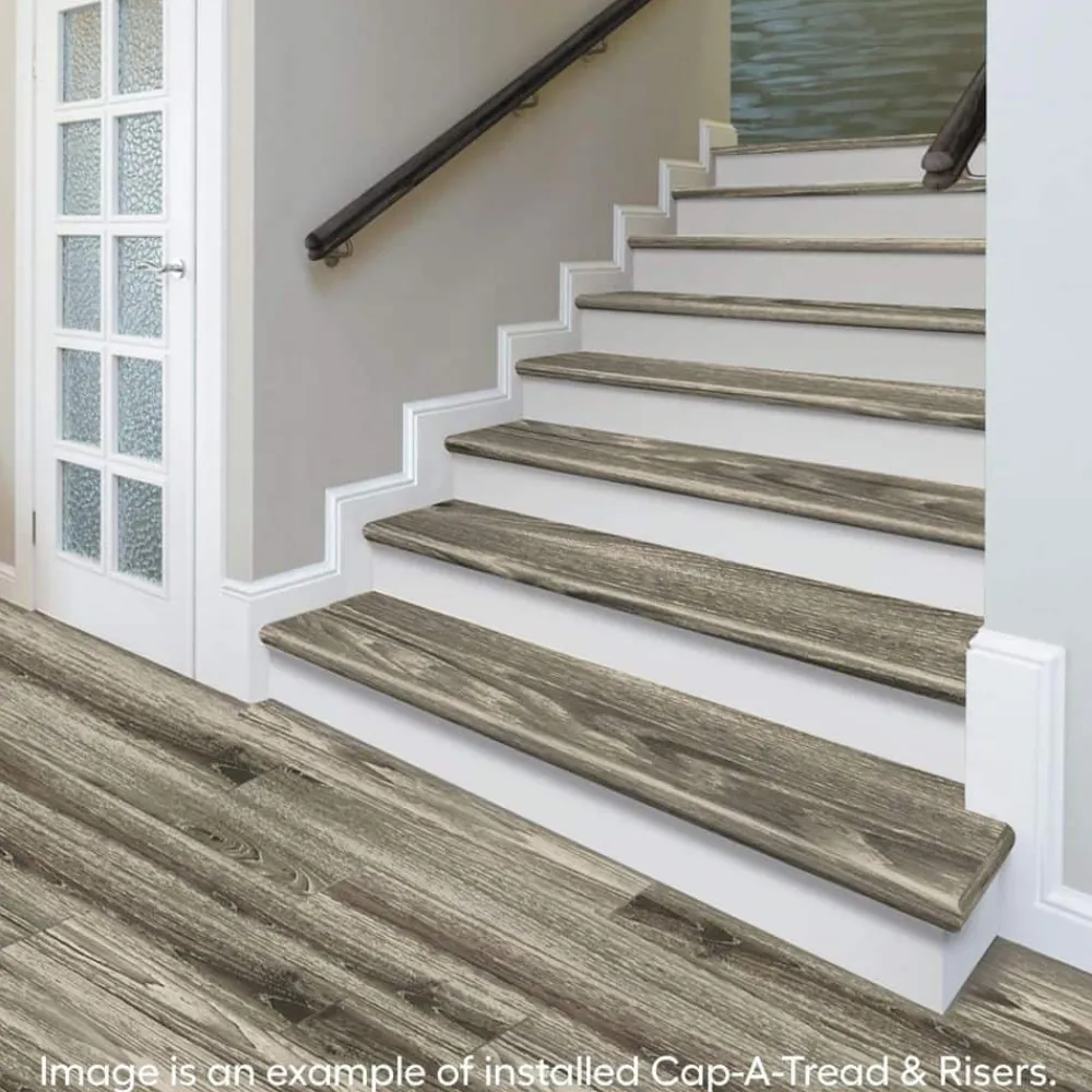 moose_lake_chestnut_stair_2.webp Moose Lake Chestnut Stair Tread And Reversible Riser Kit 47 In. L X 12-1/8 In. W X 2-3/16 In. T By Cap A Tread | * Store