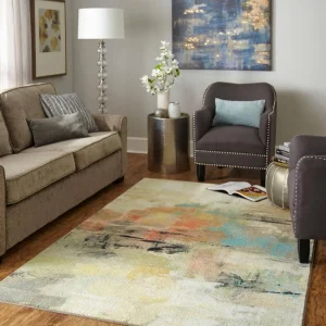 Painted Gaze Metropolitan Tan 8 Ft. X 10 Ft. Abstract Area Rug By Mohawk Home | * Online