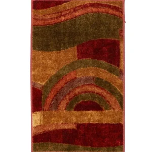 Piscasso Wine 3 Ft. X 4 Ft. Machine Washable Abstract Area Rug By Mohawk Home | * Discount