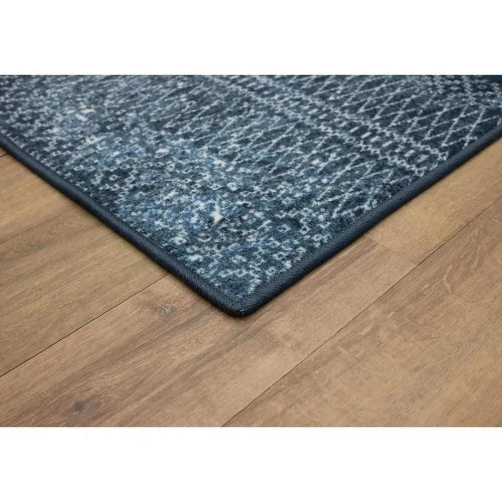 prale_denim_blue__ft_x__f_1.webp Prale Denim Blue 6 Ft. X 9 Ft. Moroccan Area Rug By Mohawk Home | * Outlet