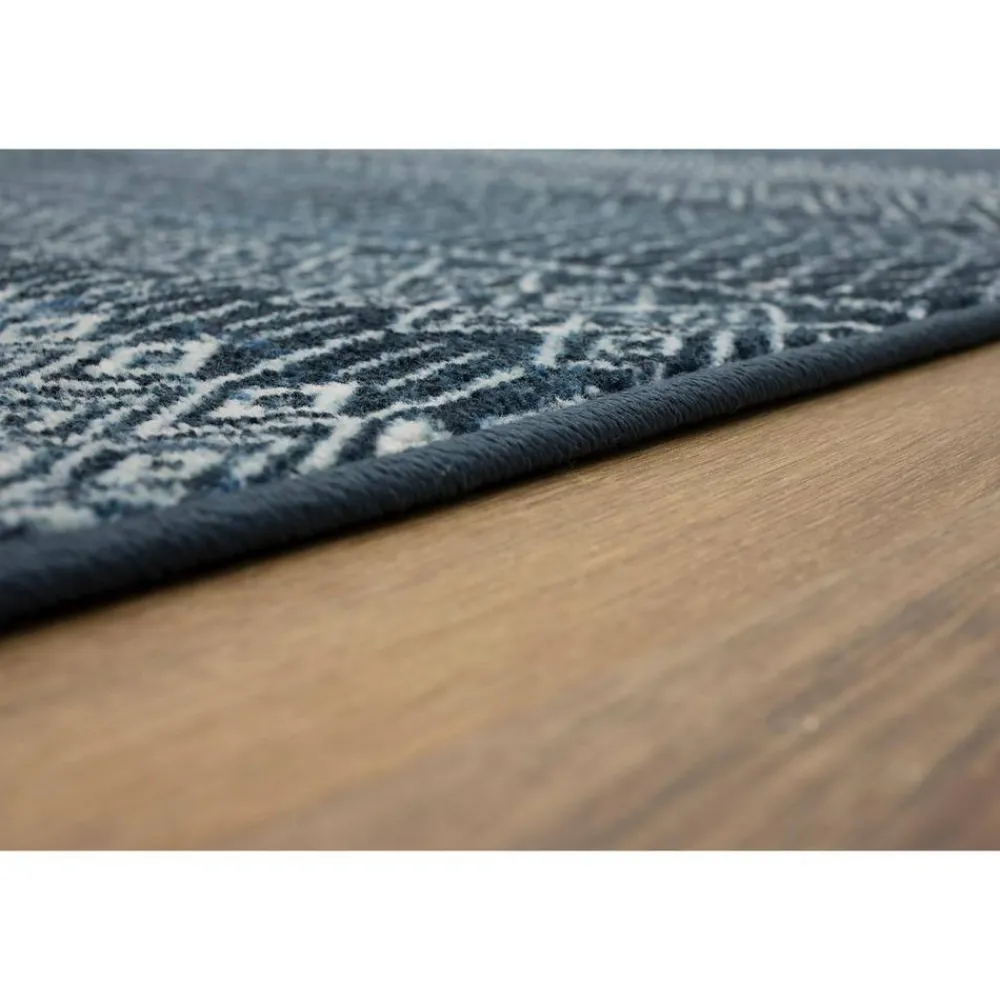 prale_denim_blue__ft_x__f_2.webp Prale Denim Blue 6 Ft. X 9 Ft. Moroccan Area Rug By Mohawk Home | * Outlet