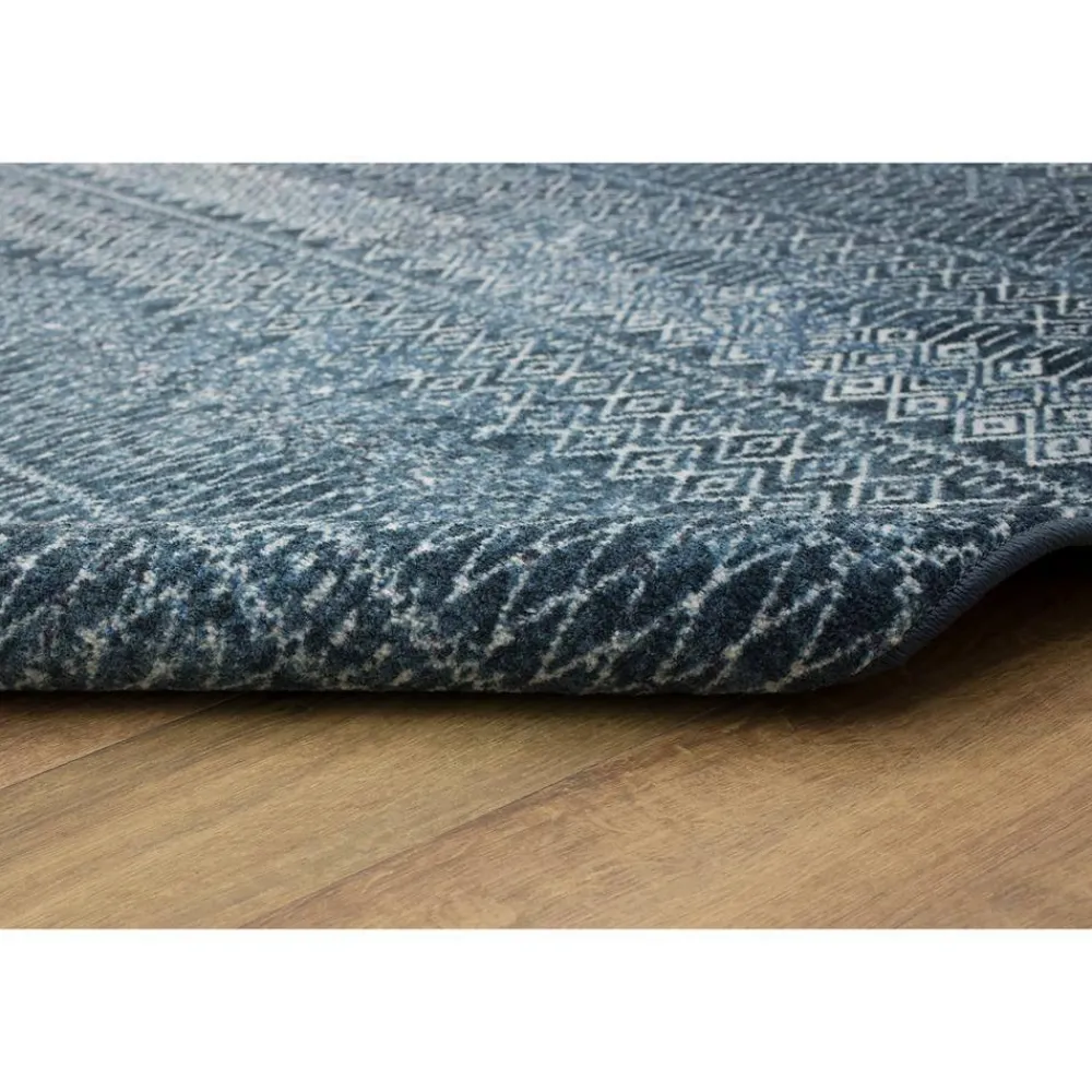 prale_denim_blue__ft_x__f_5.webp Prale Denim Blue 6 Ft. X 9 Ft. Moroccan Area Rug By Mohawk Home | * Outlet