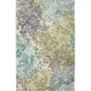 Radiance Aqua 4 Ft. X 5 Ft. Machine Washable Floral Area Rug By Mohawk Home | * Discount