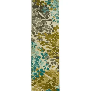 Radiance Aqua 2 Ft. X 8 Ft. Machine Washable Floral Runner Rug By Mohawk Home | * Clearance