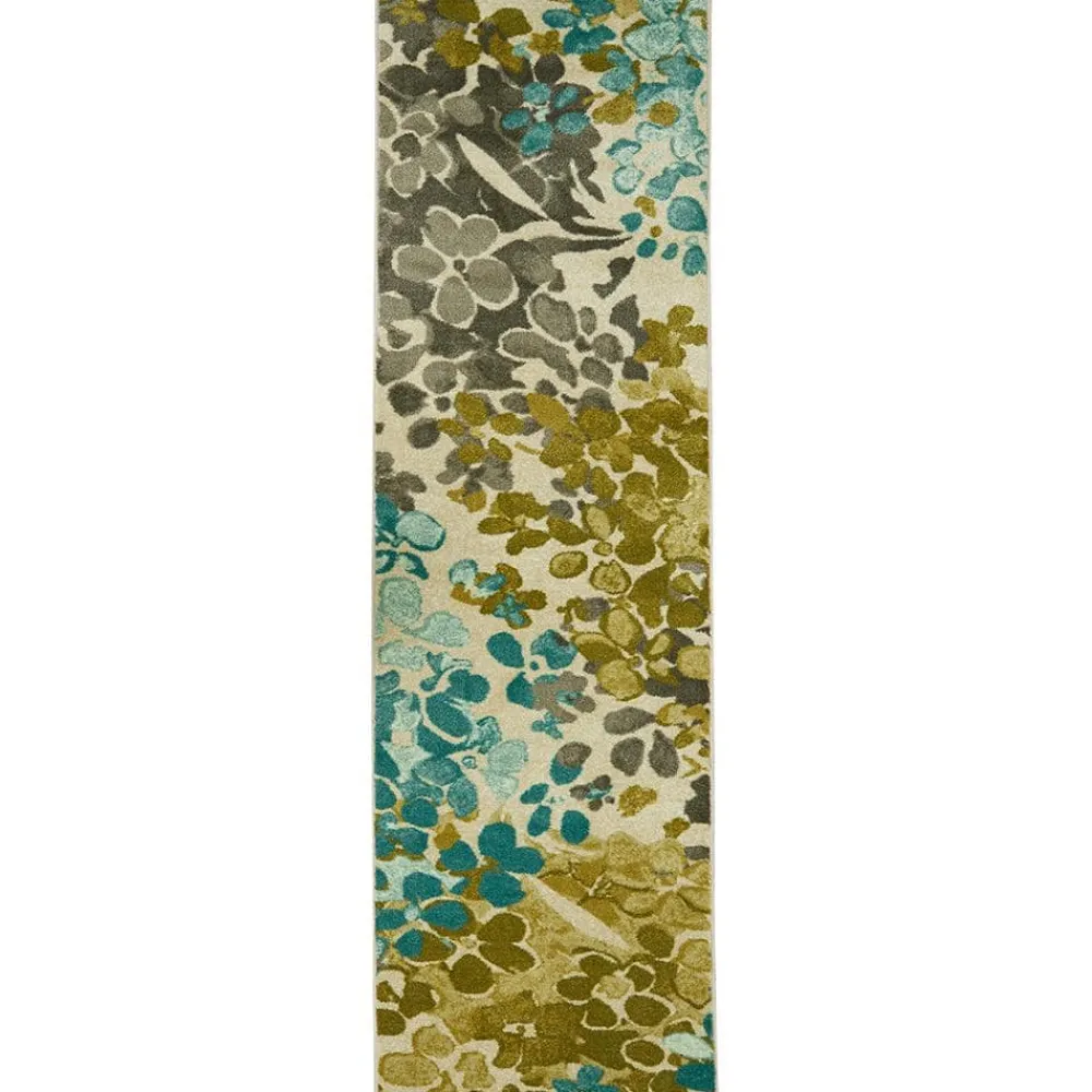 radiance_aqua__ft_x__ft_m_0.webp Radiance Aqua 2 Ft. X 8 Ft. Machine Washable Floral Runner Rug By Mohawk Home | * Clearance