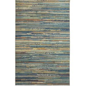 Santos Blue 8 Ft. X 10 Ft. Striped Area Rug By Mohawk Home | * Best