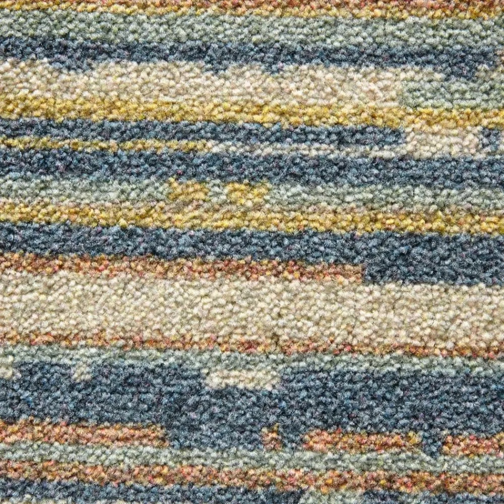 santos_blue__ft_x__ft_str_4.webp Santos Blue 8 Ft. X 10 Ft. Striped Area Rug By Mohawk Home | * Best