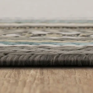 Seaside Border Light Grey 8 Ft. X 10 Ft. Geometric Indoor/Outdoor Area Rug By Mohawk Home | * Clearance