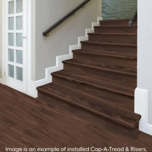 Shadow Hickory Stair Tread And Reversible Riser Kit 47 In. L X 12-1/8 In. W X 1-11/16 In. T To Cover Stairs 1 In. Thick By Cap A Tread | * Shop