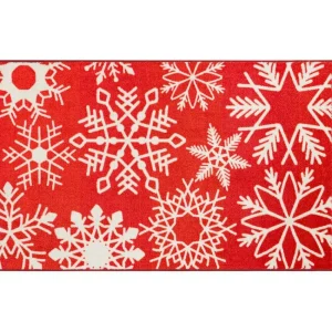 Snowflake Red 2 Ft. X 3 Ft. 4 In. Machine Washable Area Rug By Mohawk Home | * Sale